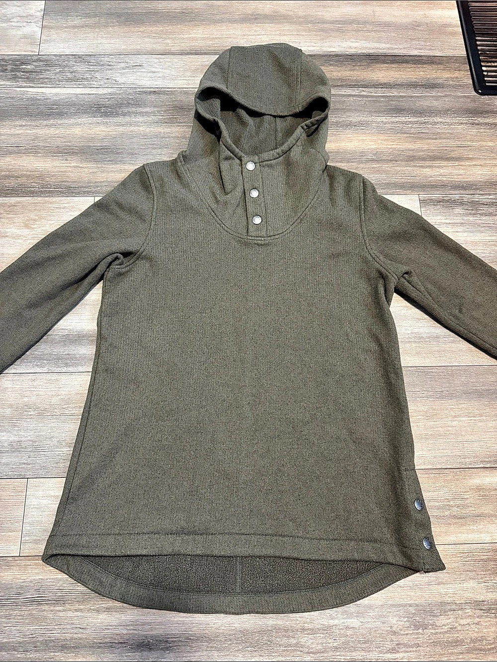 The North Face Ridge Fleece Tunic Hoodie Women'Small Green
